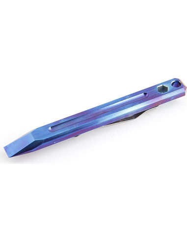 Barra de Palanca Multifuncional Just-Ti de Titanio 125mm Azul