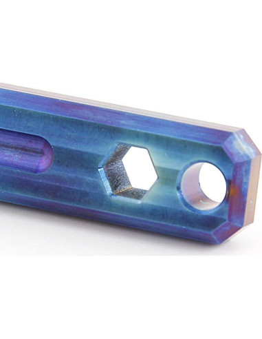 Barra de Palanca Multifuncional Just-Ti de Titanio 125mm Azul