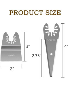 Juego de 4 Cuchillas de Raspado vkq para Herramienta Oscilante 2