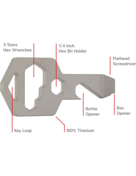 Llave Multi-Herramienta Northwall 100% Acero Inoxidable 10 en 1