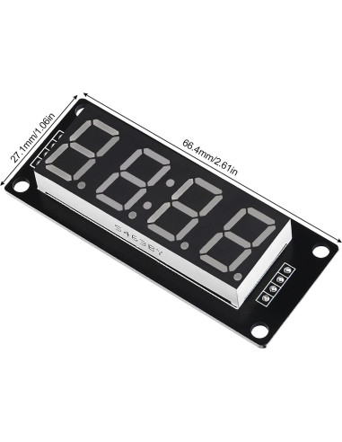 5PCS Módulo LED Digital TM1637 4 Dígitos 7 Segmentos Azul