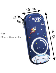 Caja Dura para Lápices 3D YIKANGHENG Astronauta 22.86x10.16x5.08 cm 2