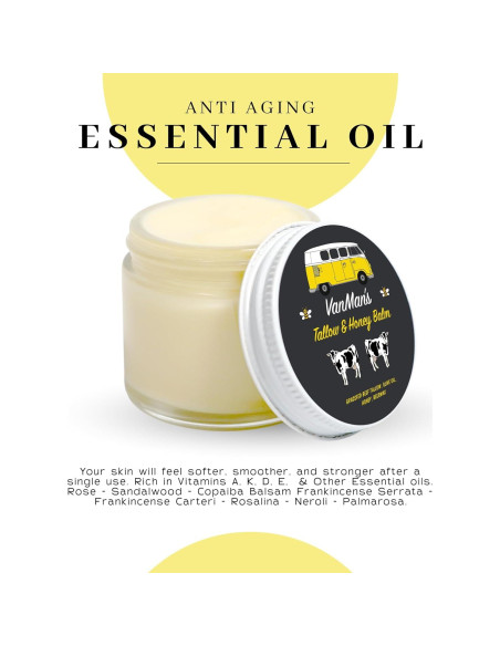 Bálsamo Hidratante Facial Vanman's 170g - Sebo de Res y Miel