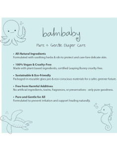 Bálsamo para Pañales Balm Baby - Crema Natural Vegana 2 Unidades 2