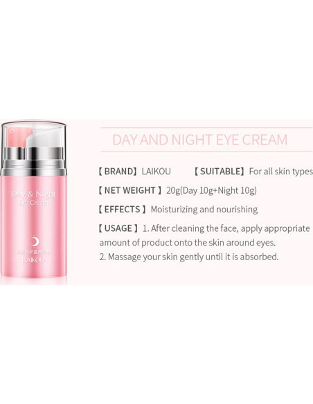 Crema para Ojos BEUKING Día y Noche Hidratante 90g