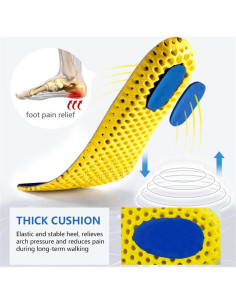 3 Pares de Plantillas Amortiguadoras XINIFOOT para Hombres 2