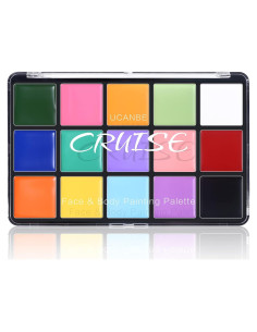 Pintura Facial y Corporal UCANBE 15 Colores Macaron No Tóxica