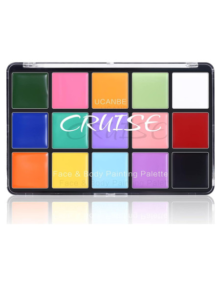 Pintura Facial y Corporal UCANBE 15 Colores Macaron No Tóxica