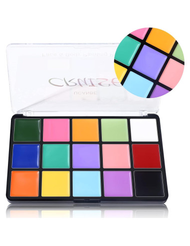 Pintura Facial y Corporal UCANBE 15 Colores Macaron No Tóxica