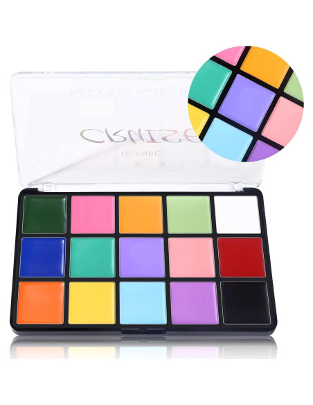 Pintura Facial y Corporal UCANBE 15 Colores Macaron No Tóxica