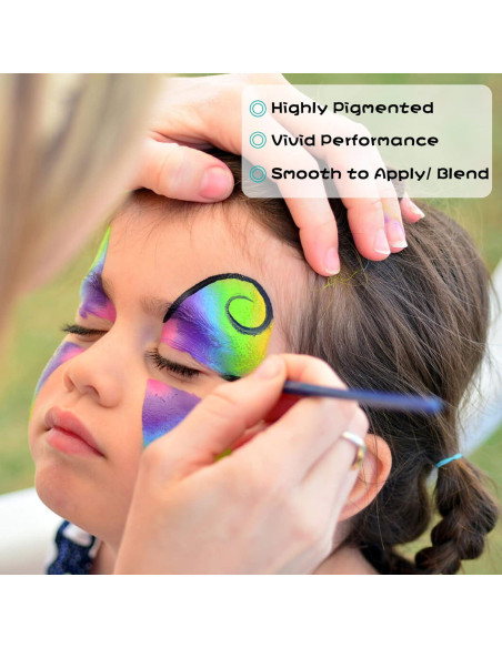 Pintura Facial y Corporal UCANBE 15 Colores Macaron No Tóxica