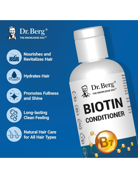 Acondicionador de Biotina Dr. Berg 236 ml - Hidratante y Revitalizante