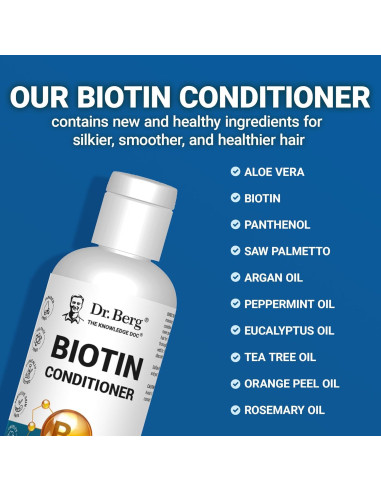 Acondicionador de Biotina Dr. Berg 236 ml - Hidratante y Revitalizante