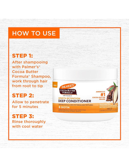 Acondicionador Profundo Palmer's Manteca de Cacao 240g - Nutre y Fortalece