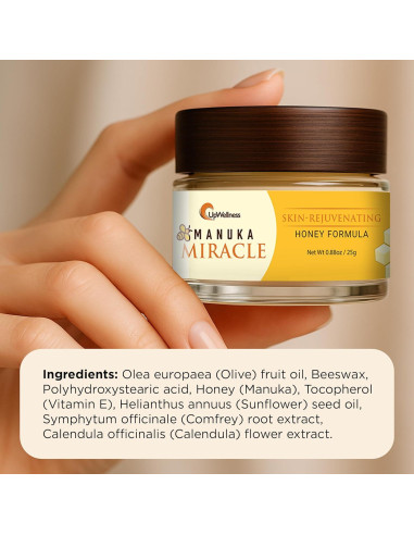 Crema Hidratante de Miel de Manuka UpWellness 104g - Piel Suave