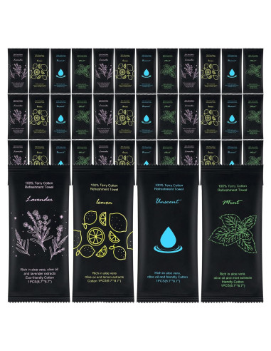 Toallas Húmedas de Algodón Twoworld - 100 Unidades, 22.1 cm