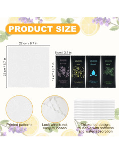 Toallas Húmedas de Algodón Twoworld - 100 Unidades, 22.1 cm 2