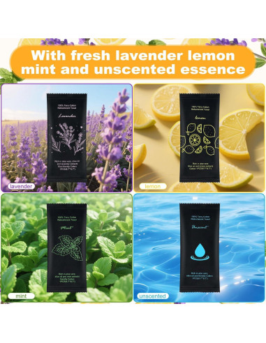 Toallas Húmedas de Algodón Twoworld - 100 Unidades, 22.1 cm