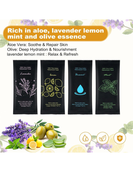 Toallas Húmedas de Algodón Twoworld - 100 Unidades, 22.1 cm