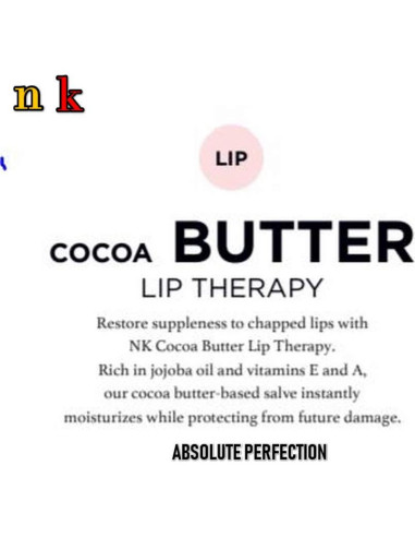 Terapia Labial Manteca de Cacao NK 15.2 g Unisex