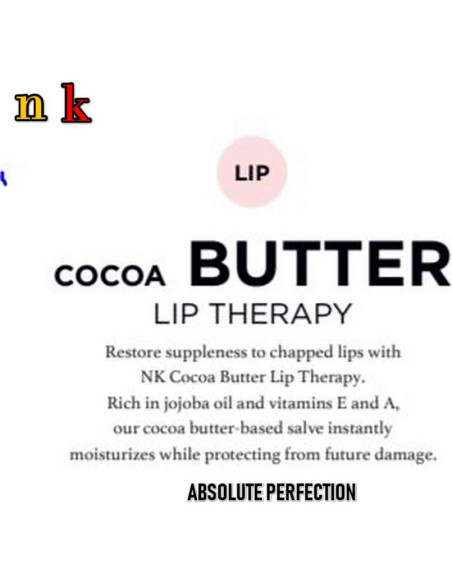 Terapia Labial Manteca de Cacao NK 15.2 g Unisex