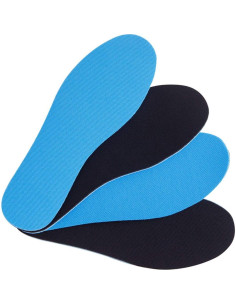 Plantillas Transpirables Amitataha Doble Capa Azul/Negro 9.5-12 2