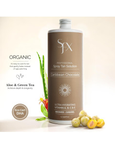 SunFX Spray Bronceador Natural 1L Medio Verano Chocolate 2