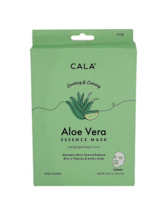 Mascarillas Faciales Cala Aloe Vera y Colágeno 5 Unidades
