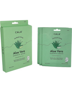 Mascarillas Faciales Cala Aloe Vera y Colágeno 5 Unidades 2