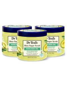 Exfoliante Corporal de Azúcar de Karité Dr Teal's 539 g x3