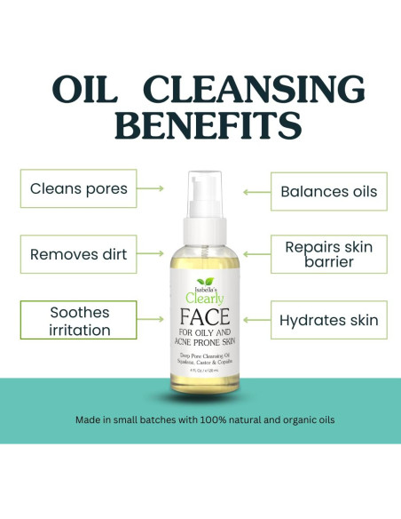 Limpiador Facial de Aceite Clearly FACE 130g - Piel Seca y Sensible