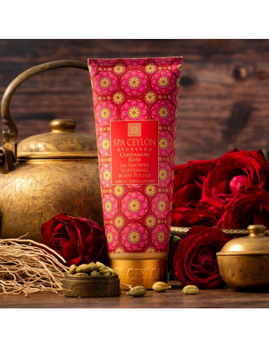 Exfoliante Corporal Suave en Ducha SPA CEYLON 150g Cardamomo Rosa