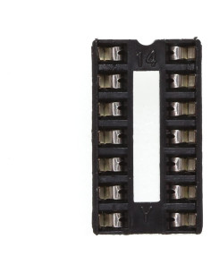 30 Adaptadores Zócalo IC DIP-14 Huaban 2.54mm Soldadura