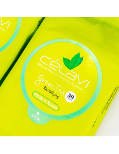 Toallitas Desmaquillantes Celavi Té Verde - 2 Paquetes de 60 Hojas 2