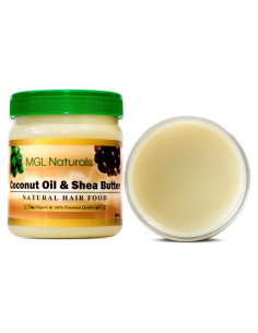 Comida Natural para el Cabello MGL Naturals 439g Aceite de Coco y Karité