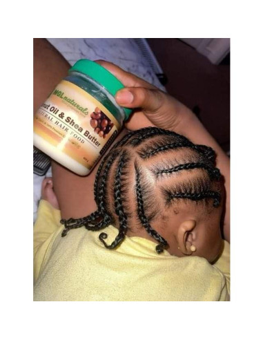 Comida Natural para el Cabello MGL Naturals 439g Aceite de Coco y Karité