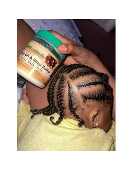 Comida Natural para el Cabello MGL Naturals 439g Aceite de Coco y Karité