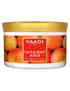 Exfoliante Facial y Corporal Vaadi Herbals 500g Nuez y Albaricoque