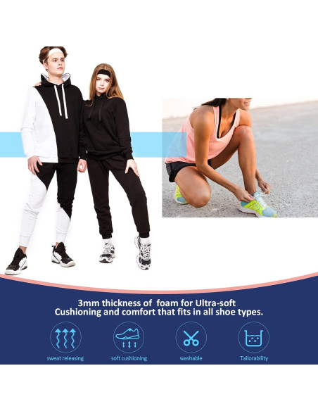 Plantillas Transpirables Sintege 3 Pares Doble Capa 3mm