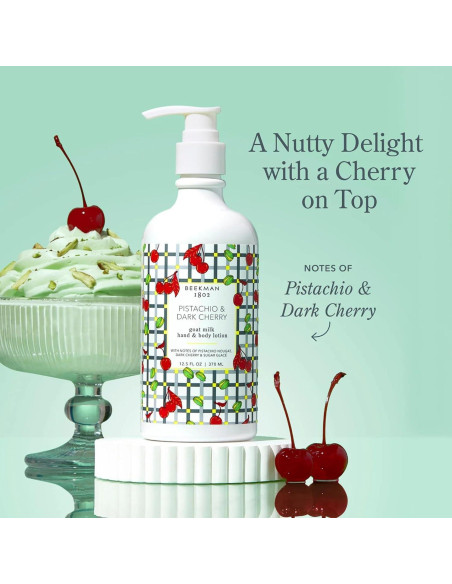 Loción Corporal Beekman 1802 354.88 ml - Pistacho y Cereza Negra - Hidratante para Piel Sensible Loción Corporal Beekman 1802 354.88 ml - Pistacho y Cereza Negra - Hidratante para Piel Sensible