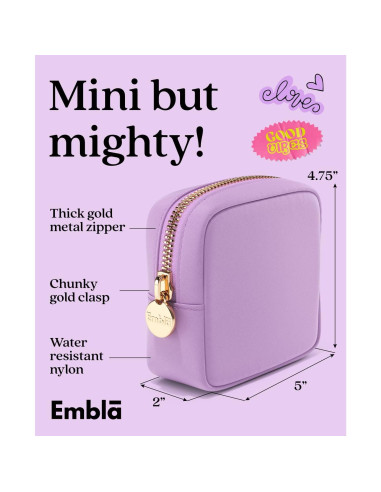 Bolsa de Maquillaje Embla Mini Uva Organizador de Viaje