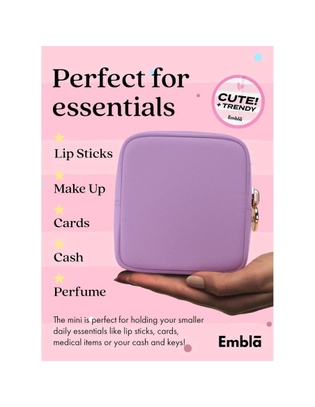 Bolsa de Maquillaje Embla Mini Uva Organizador de Viaje Bolsa de Maquillaje Embla Mini Uva Organizador de Viaje