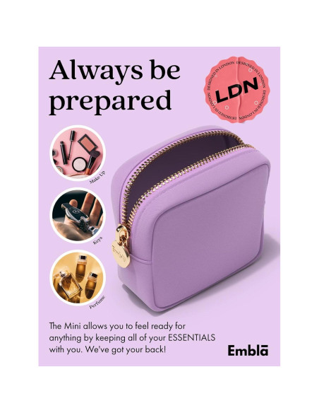 Bolsa de Maquillaje Embla Mini Uva Organizador de Viaje Bolsa de Maquillaje Embla Mini Uva Organizador de Viaje