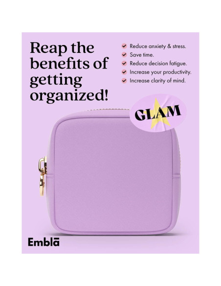 Bolsa de Maquillaje Embla Mini Uva Organizador de Viaje Bolsa de Maquillaje Embla Mini Uva Organizador de Viaje