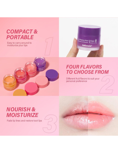 Mascarilla Labial Nocturna ZAMANIYA 2PCS Hidratante 19.84g