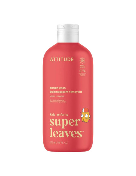 ATTITUDE Bubble Wash Vegano Mango 473 ml - Baño de Burbujas