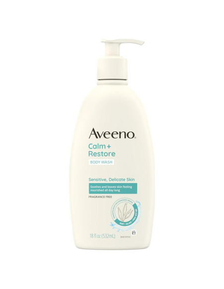 Aveeno Jabón Corporal Diario 532 ml Sin Fragancia para Piel Sensible