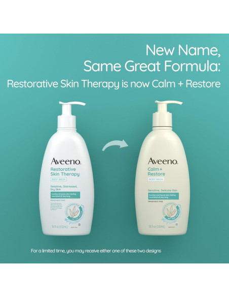 Aveeno Jabón Corporal Diario 532 ml Sin Fragancia para Piel Sensible