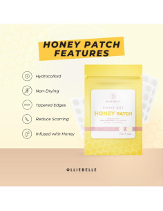 Parche de Acné Hydrocoloidal Ollie Belle con Miel 48 Puntos 2