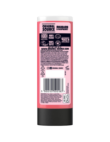Gel de Ducha Original Source Ruibarbo y Frambuesa 250ml
